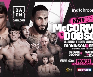 Pat McCormack headlines for the first time against unbeaten American Peter Dobson nxtgen november tickets hearn matchroom how to watch oddschecker boxrec wiki amateur career professional records