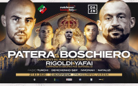 Stacked Italian card announced headlined by Fransisco Patero's clash with Devis Boschiero