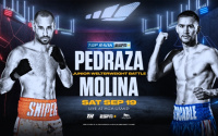 Welterweight clash between Jose Pedraza and Javier Molina to be broadcast live