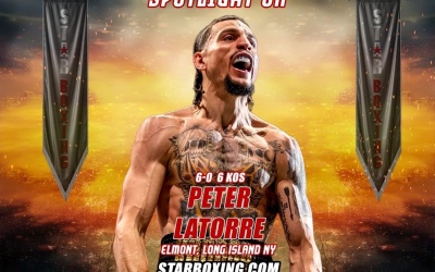 Undefeated KO artist Voodoo Peter Latorre returns at Rockin' Fights 54 star boxing watch full fight highlights