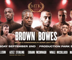 Phillip Bowes takes on Akeem Ennis Brown for Commonwealth and British titles on Wednesday night