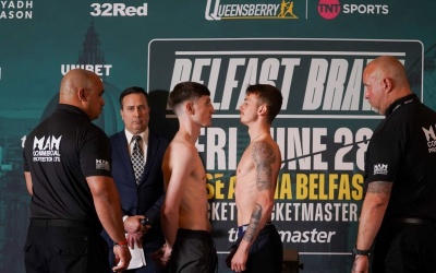 Pierce O’Leary vs Darragh Foley weigh-in results and schedule of fights boxrec tnt sports what time start how to watch tv channel discovery boxing