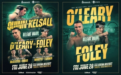 Pierce O’Leary meets Darragh Foley in summer showdown in Belfast boxrec tickets oddschecker wbc international super lightweight world rankings title champion dublin ireland irish predictions