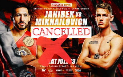 Janibek Alimkhanuly vs Andrei Mikhailovich is OFF! what happened dehydration fight hospital how to watch muratalla main event sky sports start time
