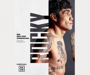Eduardo ‘Rocky’ Hernandez has penned a multi-fight promotional deal with Eddie Hearn and Matchroom boxrec oshaquie foster fight round of the year watch