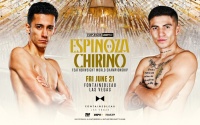 WBO featherweight champion Rafael “El Divino” Espinoza and Sergio Chirino clash in all-Mexican world title battle boxrec oddschecker predictions who wins bookies bets odds fight higlights