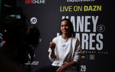 Undefeated Somali star Ramla Ali makes American debut in Las Vegas on Haney-Linares undercard who is she boxrec what time start ringwalks tv channel live stream