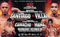 Rene Santiago vs Azael Villar headlines Puerto Rico show on October 30 espn dazn how to watch predictions boxrec