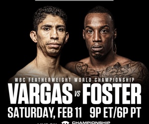 Rey Vargas says he is ready for whatever O’Shaquie Foster brings in WBC Super Featherweight World title clash boxrec betting odds quotes interview fight time date tv channel how to watch oddschecker
