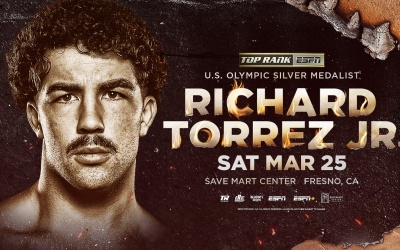Richard Torrez Jr. forced to withdraw from March 25 homecoming fight against Willie Jake Jr. injured injury fight cancelled postponed off date tv channel undercard boxrec