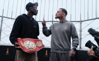 Richardson Hitchins and George Kambosos Jr clash in a fiery face-off in the sky boxrec fight predictions