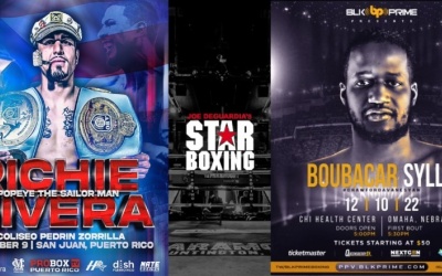 Star Boxing on tour richie Rivera and boubacar Sylla on a mission this weekend boxrec tv channel world rankings how to watch oddschecker boxing boxer interview