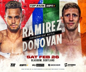 Robeisy “El Tren” Ramirez vs Eric “Lilywhite Lightning” Donovan confirmed for Taylor-Catterall boxrec who wins and why how to watch tickets glasgow dazn boxrec wiki