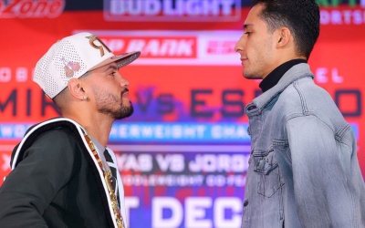 Rafael Espinoza plans to his height advantage but Robeisy Ramirez is confident he has never struggled with taller fighters boxrec wbo world featherweight title fight how to watch running order results live stream predictions preview