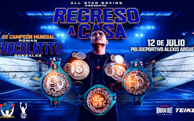 Roman Gonzalez set for Nicaragua homecoming against Rober Barrera on July 12