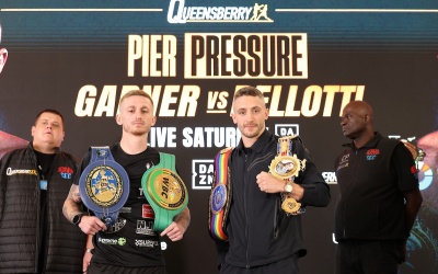 Ryan Garner vs Reece Bellotti final press conference quotes boxrec wiki Ryan Garner and Reece Bellotti have their final say before fight night who wins featherwight title world rankings