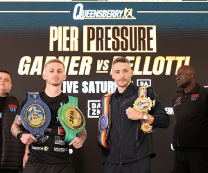 Ryan Garner vs Reece Bellotti final press conference quotes boxrec wiki Ryan Garner and Reece Bellotti have their final say before fight night who wins featherwight title world rankings
