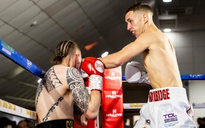 Wallsall Winner boxrec Ryan Woolridge sizzles in stoppage win at the Bescot Stadium watch fight highlights bcb promotions boxing