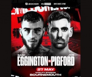 Sam Eggington vs Joe Pigford added to Okolie-Billam-Smith Bournemouth card fight time date tv channel underard lawal chamberlain boxrec ben shalom oddschecker results interview
