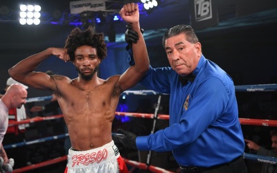 Unbeaten featherweight Sean Brewer scores first round KO over Christian Renteria boxrec fight time date watch highlights professional amateur career record