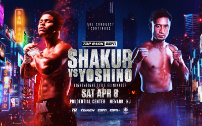 Shakur Stevenson will take on Japanese puncher Shuichiro Yoshino in WBC lightweight title eliminator on April 8 boxrec oddschecker interviews next fight world rankings