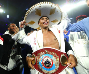 Shakur Stevenson crowned WBO featherweight champion