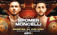 Undefeated German contender Slawa Spomer will defend his WBO Global super-welterweight title against Italy’s Felice Moncelli boxrec fight time date tv channel undercard world rankings oddschecker ESPN+