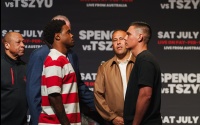 Errol Spence Jr. vs Tim Tszyu press conference quotes refused snubbed handshake boxrec wiki fight preview predictions