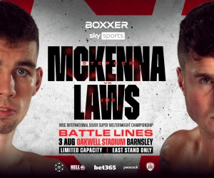 Stephen McKenna vs Joe Laws clash for WBC International Silver super-welterweight title on Chelli-Simpson card predictions oddschecker who wins why how tickets sky sports ringwalks boxrec