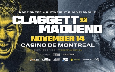 Steve Claggett vs Miguel Madueno NABF super-lightweight champion Steve Claggett defends title to heavy-handed Miguel Madueno on November 14 in Montreal boxrec ho
