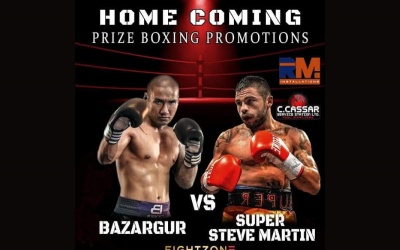 Maltese welterweight ‘Super’ Steve Martin returns from boxing ban july 21 live on fightzone boxrec what did he do drugs doping caught watch fight highlights tv channel Jugder Vaughan Group