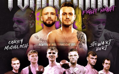 Stewart Burt and Corey McCulloch clash for Scottish Welterweight Title live on Fightzone on February 19 boxrec kynock boxing how to watch livestream links ringwalks times date tv channel