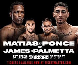 Subriel Matías and Jeremías Ponce clash for the IBF super-lightweight title jamal james Alberto Palmetta  Elvis Rodríguez joseph adorno