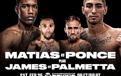 Subriel Matías and Jeremías Ponce clash for the IBF super-lightweight title jamal james Alberto Palmetta  Elvis Rodríguez joseph adorno
