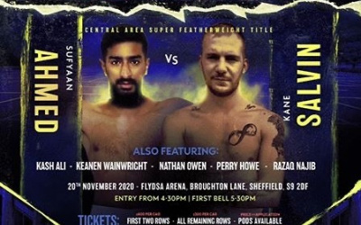 Sufyaan Ahmed declares war on Kane Salvin in UK’s first ever drive-in boxing show sheffield undercard main event chief support car park tv channel live stream eurosport