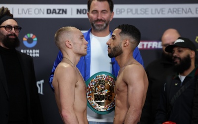 Sunny Edwards vs Galal Yafai weigh-in results Sunny Edwards and Galal Yafai weights running order boxrec charlie brother gamal kal ringwalks and quotes dazn start time how to watch