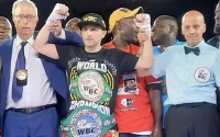 Bradford boxer Tasif Khan crowned WBC Silver champion in Ghana Bukom Boxing Arena in Accra King of the Ring 3 Adijat Gbadamosi boxrec Pakistani super flyweight title
