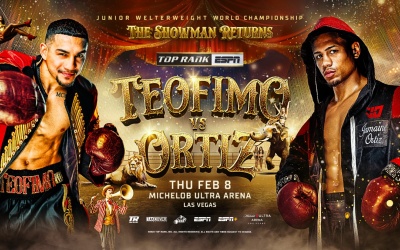 Teofimo Lopez will defend WBO and Ring Magazine super-lightweight titles against Jamaine Ortiz boxrec fight time date tv channel preview predictions las vegas tickets oddschecker who wins february 8