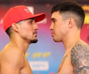 Teofimo Lopez vs Steve Claggett weights running order ringwalk times fight how to watchJames L. Knight Center in Miami Florida espn 