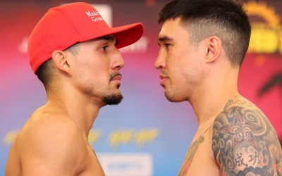 Teofimo Lopez vs Steve Claggett weights running order ringwalk times fight how to watchJames L. Knight Center in Miami Florida espn 