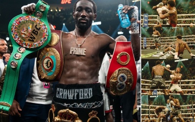 Terence “Bud” Crawford stamped his place in the history books with a ninth-round TKO over Errol “The Truth” Spence Jr. to become first undisputed welterweight champion in four-belt era boxrec fight watch full highlights youtube rematch december