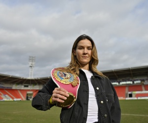 Terri Harper vs Natalie Zimmermann set for stadium showdown maxi hughes vs archie sharp fight predictions who wis boxrec wiki