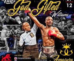 Titus Williams headlines FIGHTNIGHT LIVE on July 12