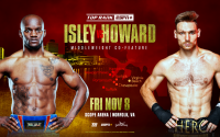 Brian Norman Jr. vs Derrieck Cuevas cancelled injury hand boxrec remath new fight date oddschecker espn how to watch Troy Isley vs Tyler Howard elevated to the co-feature on November 8