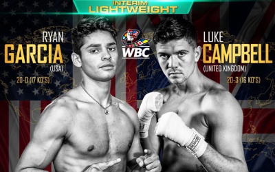 Undefeated Ryan Garcia will face Luke Campbell for WBC interim lightweight title