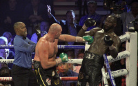 Tyson Fury will defend his WBC heavyweight title against Deontay Wilder in Las Vegas on July 24 top rank bob arum frak warren confirmed contract signed anthony joshua fight off cancelled