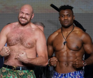 Tyson Fury vs Francis Ngannou final press conference quotes Battle of the Baddest Riyadh Season frank warren bob arum dewey cooper mike tyson jihn fury fight trainer ko highlights