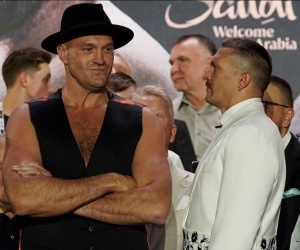 No more questions Tyson Fury and Oleksandr Usyk both ready to battle and make history final press conference quotes spencer brown manager bob arum promoter frank warren