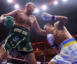 Tyson Fury activates rematch clause to fight Oleksandr Usyk in October frank warren bob arum ninth round knockout referee mark nelson watch highlights evander holyfield p4p predictions cruiserweight