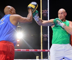 Tyson Fury tells fans to expect a 'crazy little ring walk': "I don’t think it’s ever been done before, so it’s definitely going to be a surprise" media work quotes time et pt cet bst uk